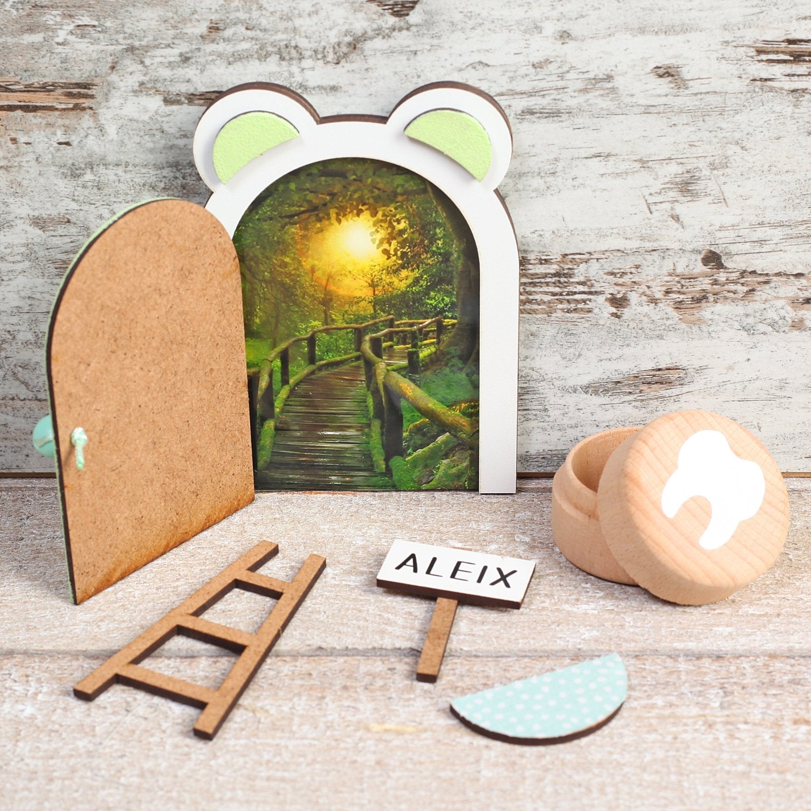 PUERTA RATONCITO PÉREZ ·VERDE· - Happy Moments Baby