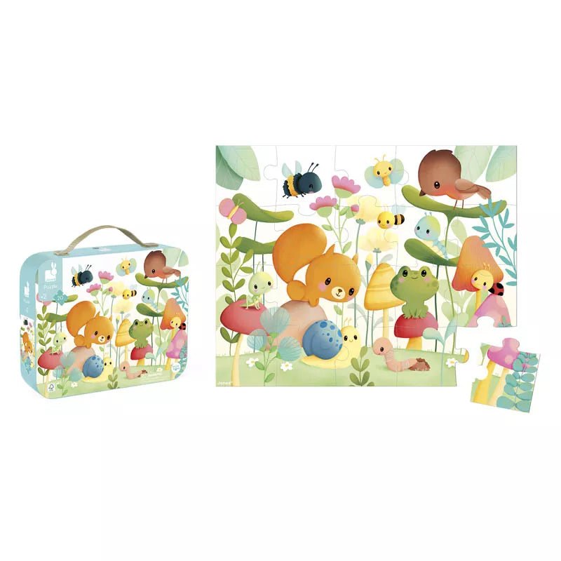 PUZZLE JANOD +2 AÑOS ·LOS COMPAÑEROS DEL JARDÍN 20 PIEZAS· - Happy Moments Baby