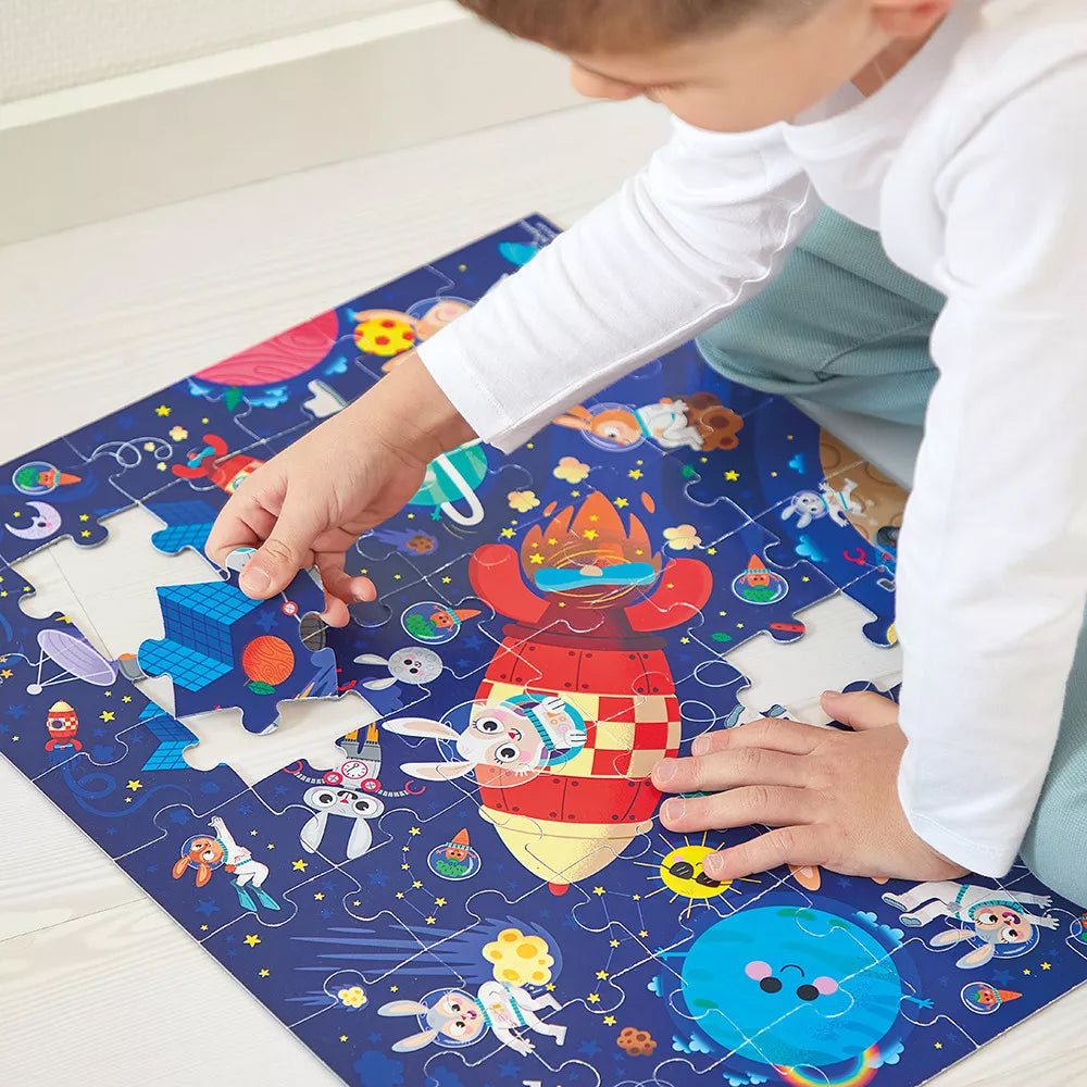 PUZZLE JANOD +5 AÑOS ·COHETE 54 PIEZAS· - Happy Moments Baby