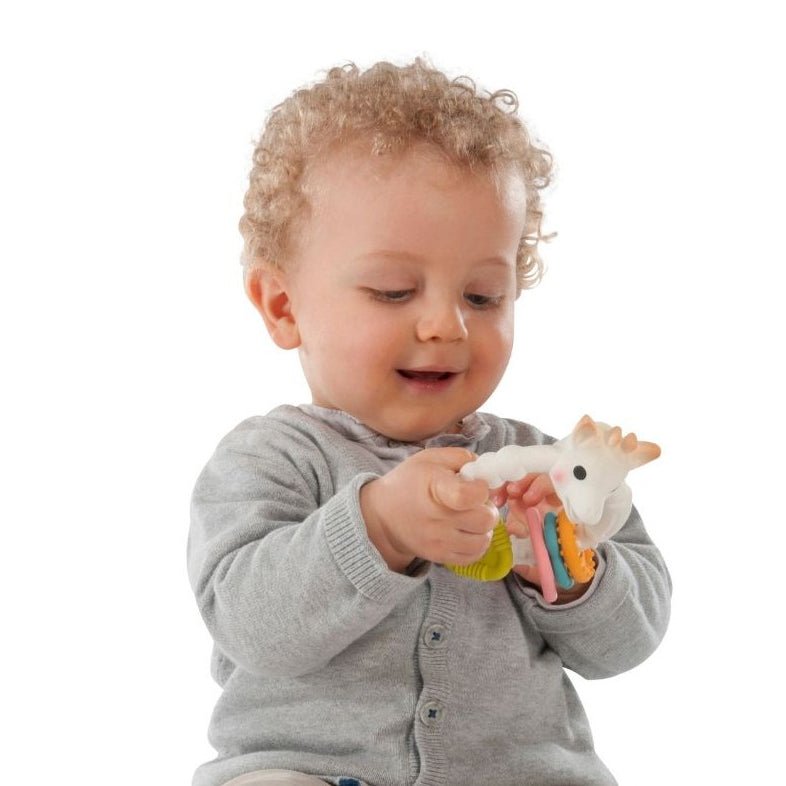 SONAJERO Y MORDEDOR ·COLO'RINGS SOPHIE LA GIRAFE· - Happy Moments Baby