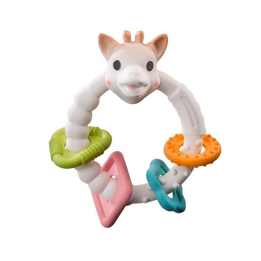 SONAJERO Y MORDEDOR ·COLO'RINGS SOPHIE LA GIRAFE· - Happy Moments Baby