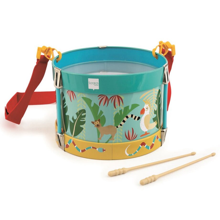 TAMBOR INFANTIL METAL ·JUNGLE· - Happy Moments Baby