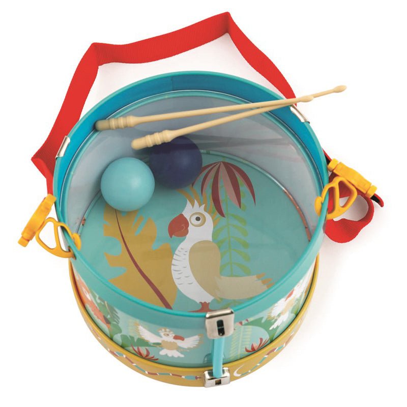 TAMBOR INFANTIL METAL ·JUNGLE· - Happy Moments Baby