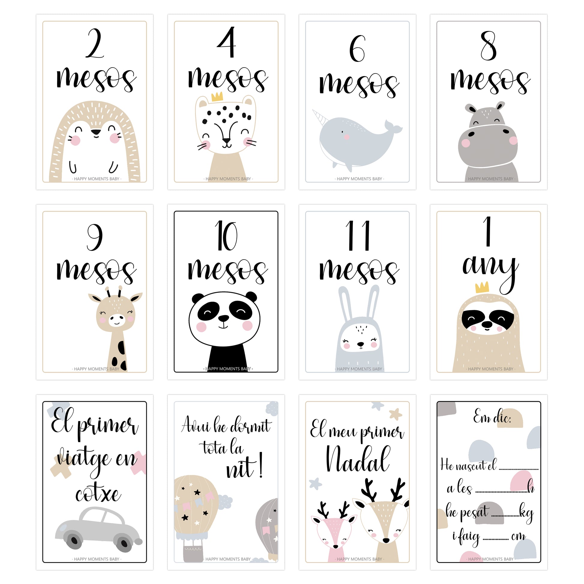 TARGETES PRIMER ANY NADÓ ·CATALÀ· - Happy Moments Baby