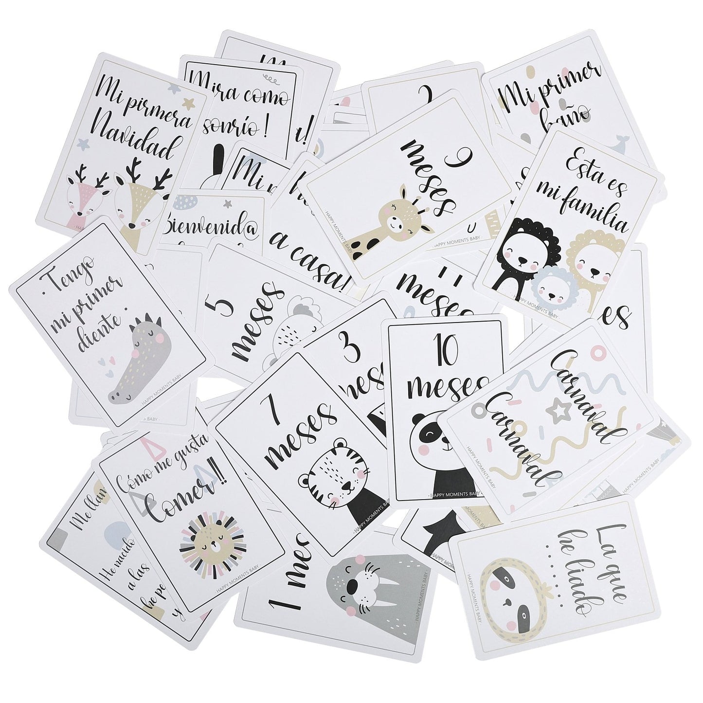 TARJETAS PRIMER AÑO - Happy Moments Baby