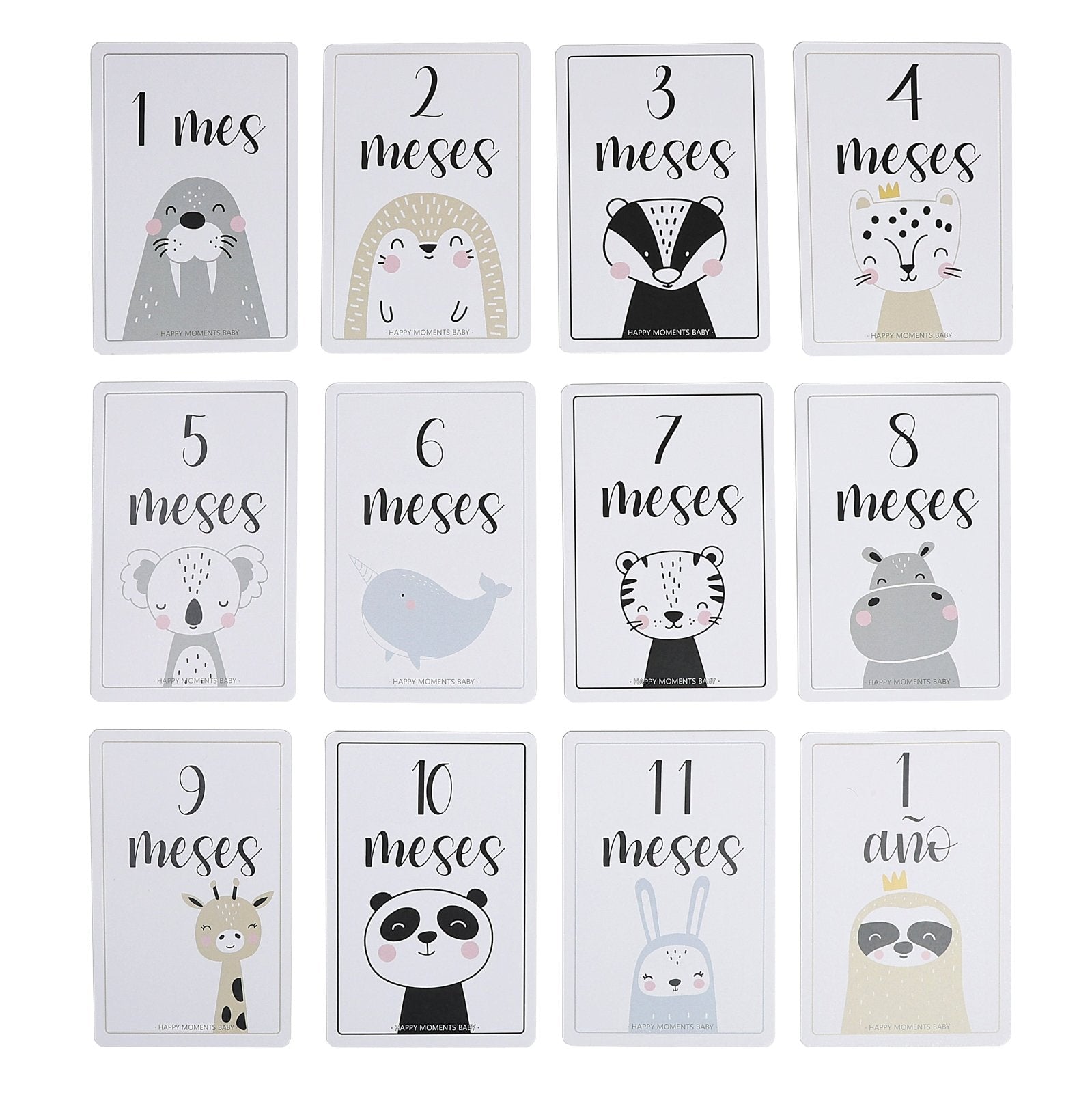 TARJETAS PRIMER AÑO - Happy Moments Baby