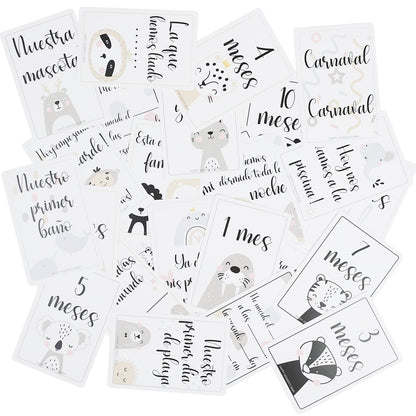 TARJETAS PRIMER AÑO ·GEMELOS - MELLIZOS· - Happy Moments Baby