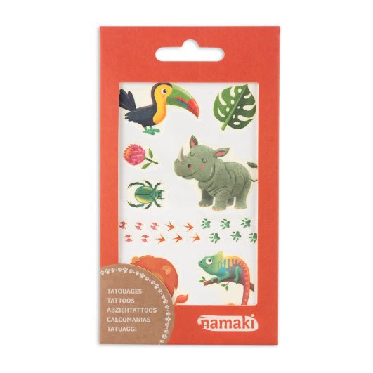 TATUAJES INFANTILES NAMAKI ·WILD LIFE· - Happy Moments Baby