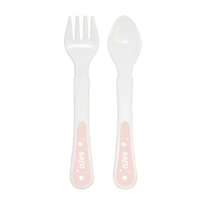 VAJILLA INFANTIL 5 PIEZAS SARO ·ROSA· - Happy Moments Baby
